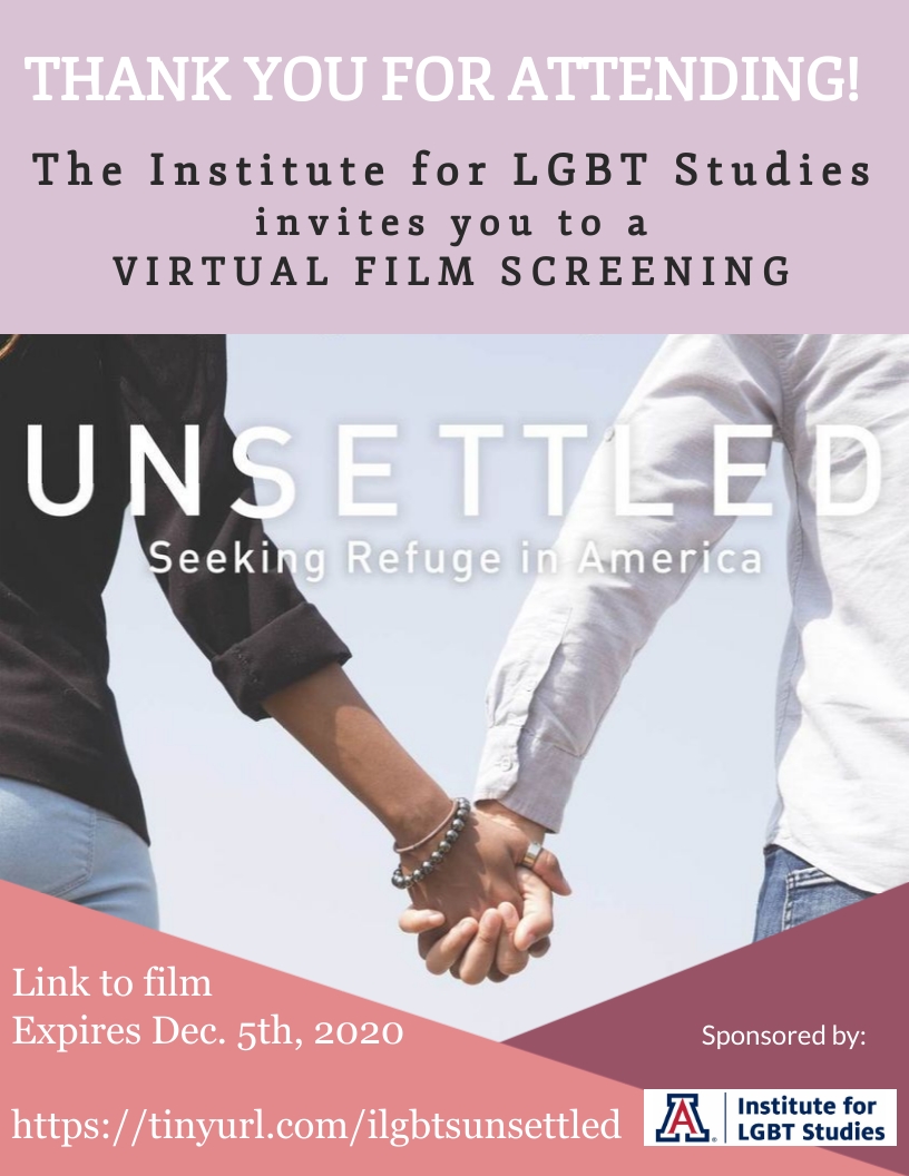 Virtual Film Screening of UNSETTLED: Seeking Refuge in America | LGBTQ+ ...